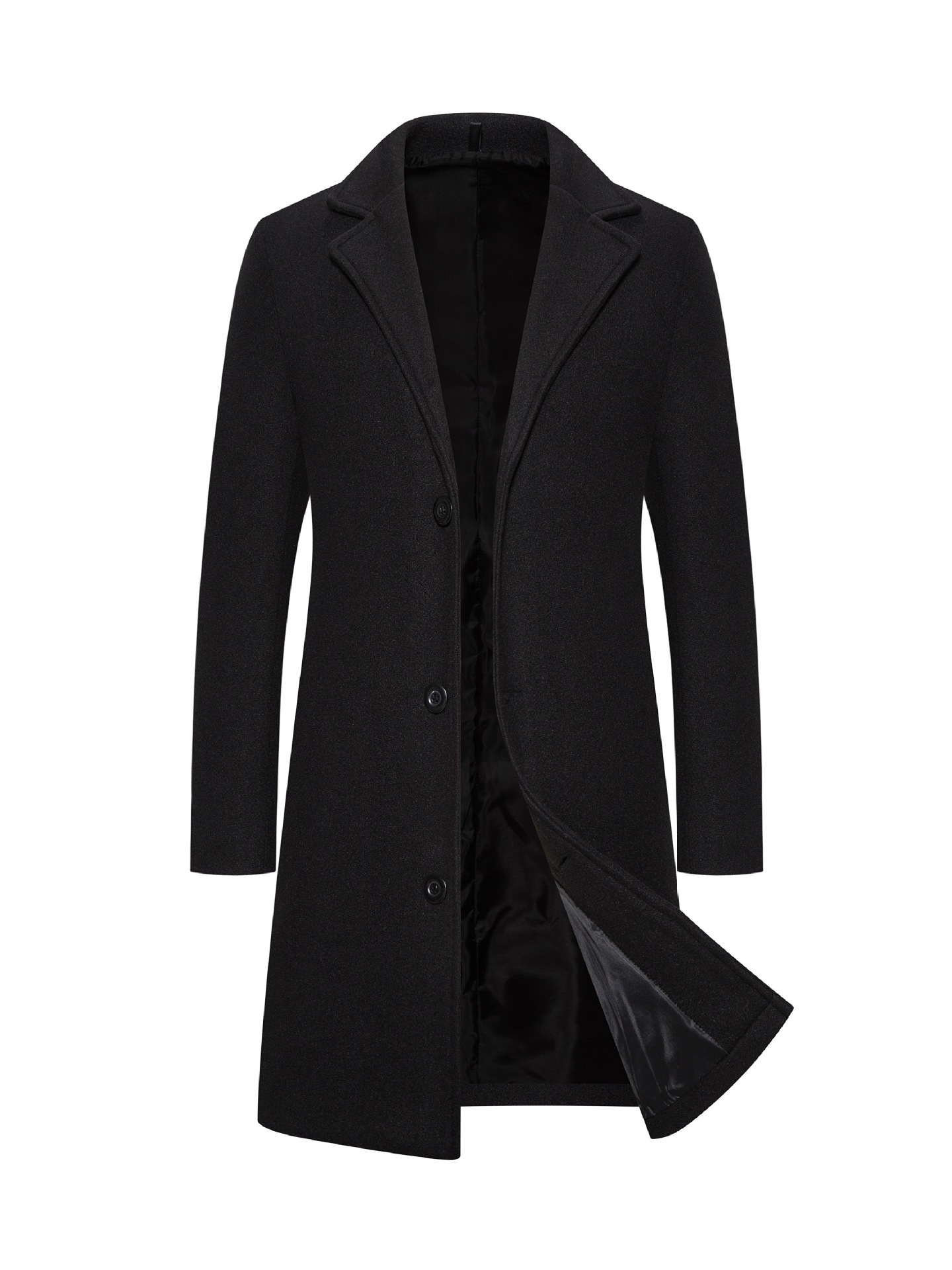 Woolen Plus Size Casual Style Coat - Image 5