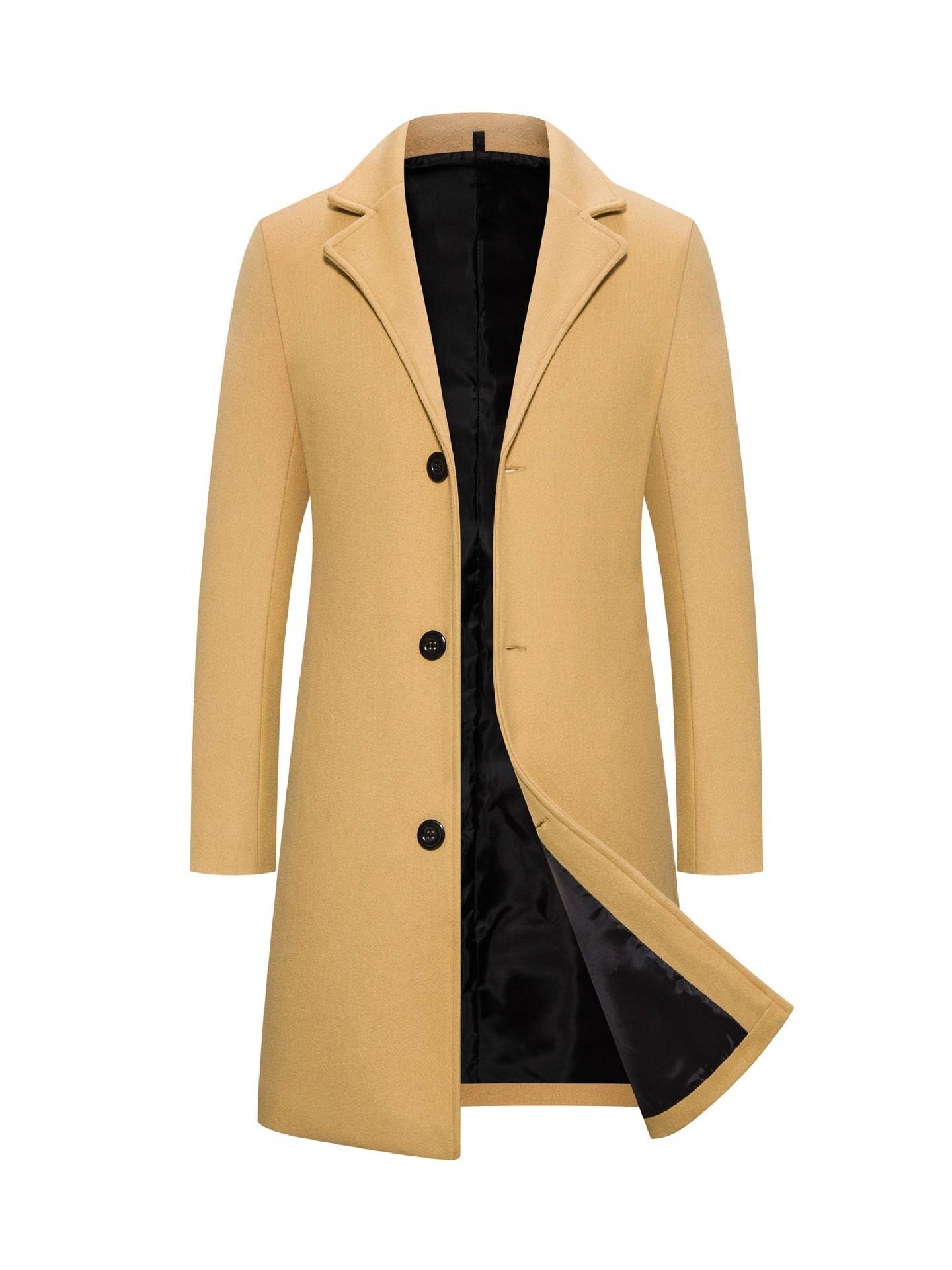 Woolen Plus Size Casual Style Coat - Image 7