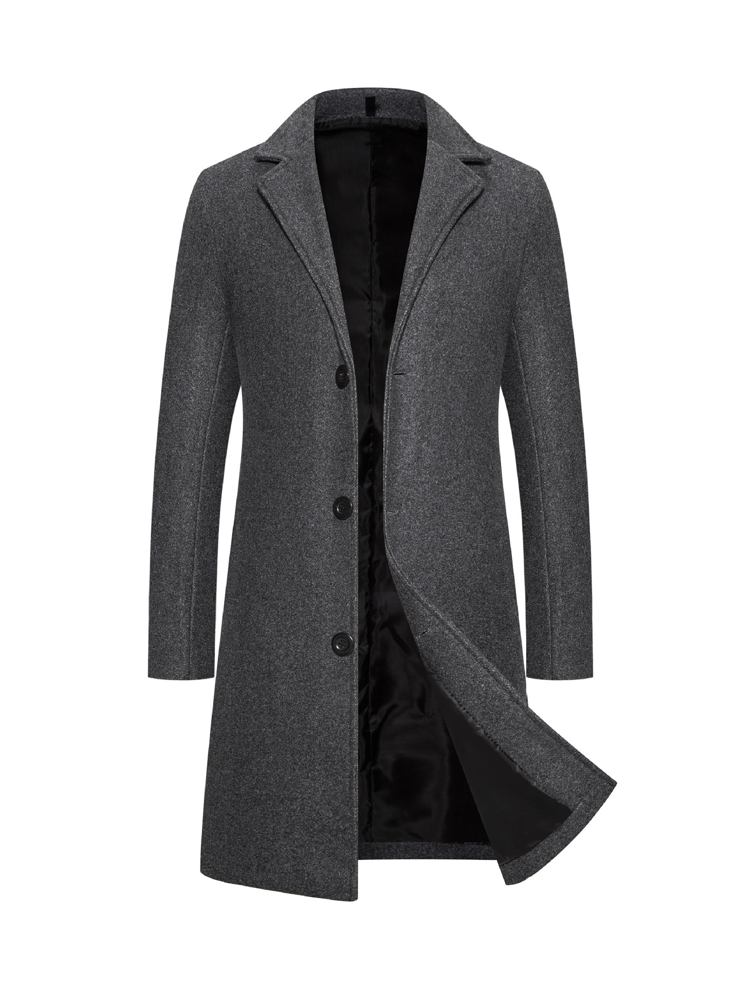 Woolen Plus Size Casual Style Coat - Image 9