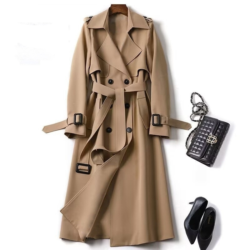 British-style Over-the-knee Coat Over-the-knee Outerwear - Image 5