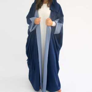 New Design Double-Open Abaya Reversible Elegant Cardigan Robe