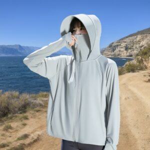 Jasmine Searches For Women's New Style Ice Silk Wide-brim Sun Protection Clothing