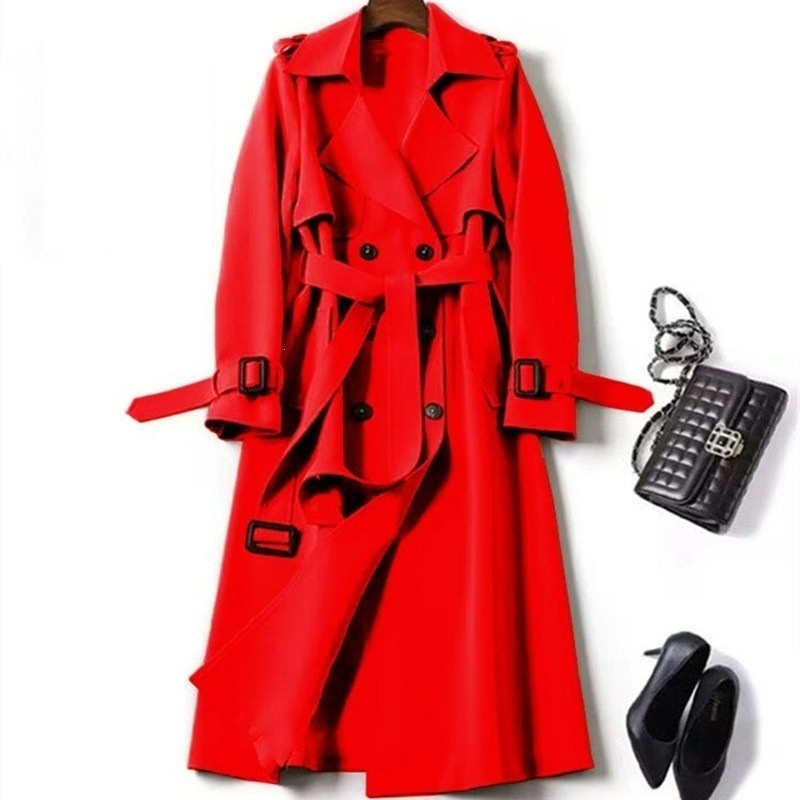 British-style Over-the-knee Coat Over-the-knee Outerwear - Image 9