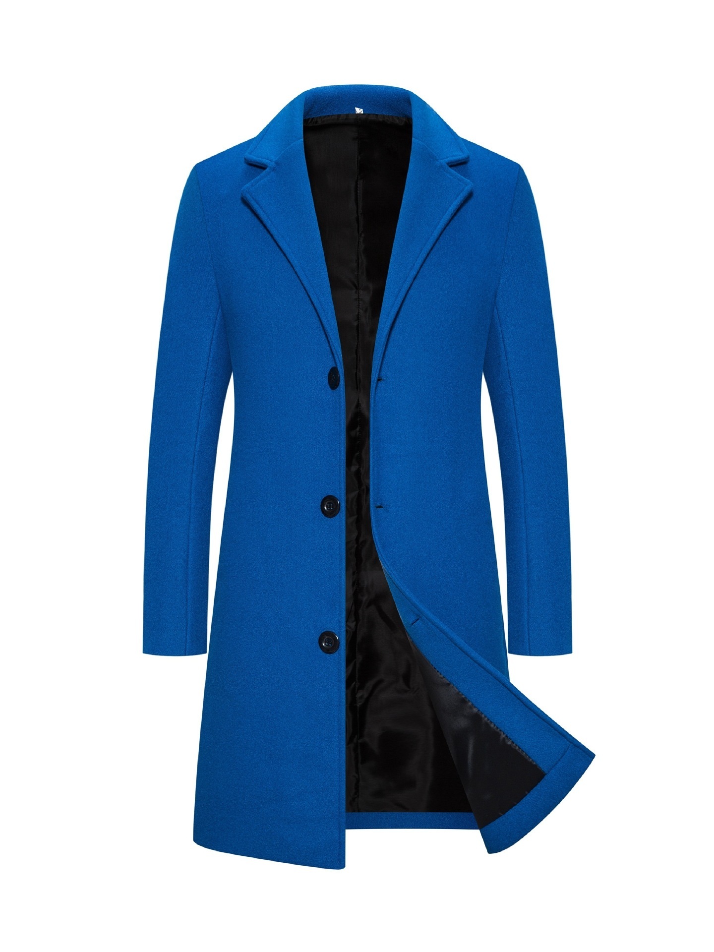 Woolen Plus Size Casual Style Coat - Image 2