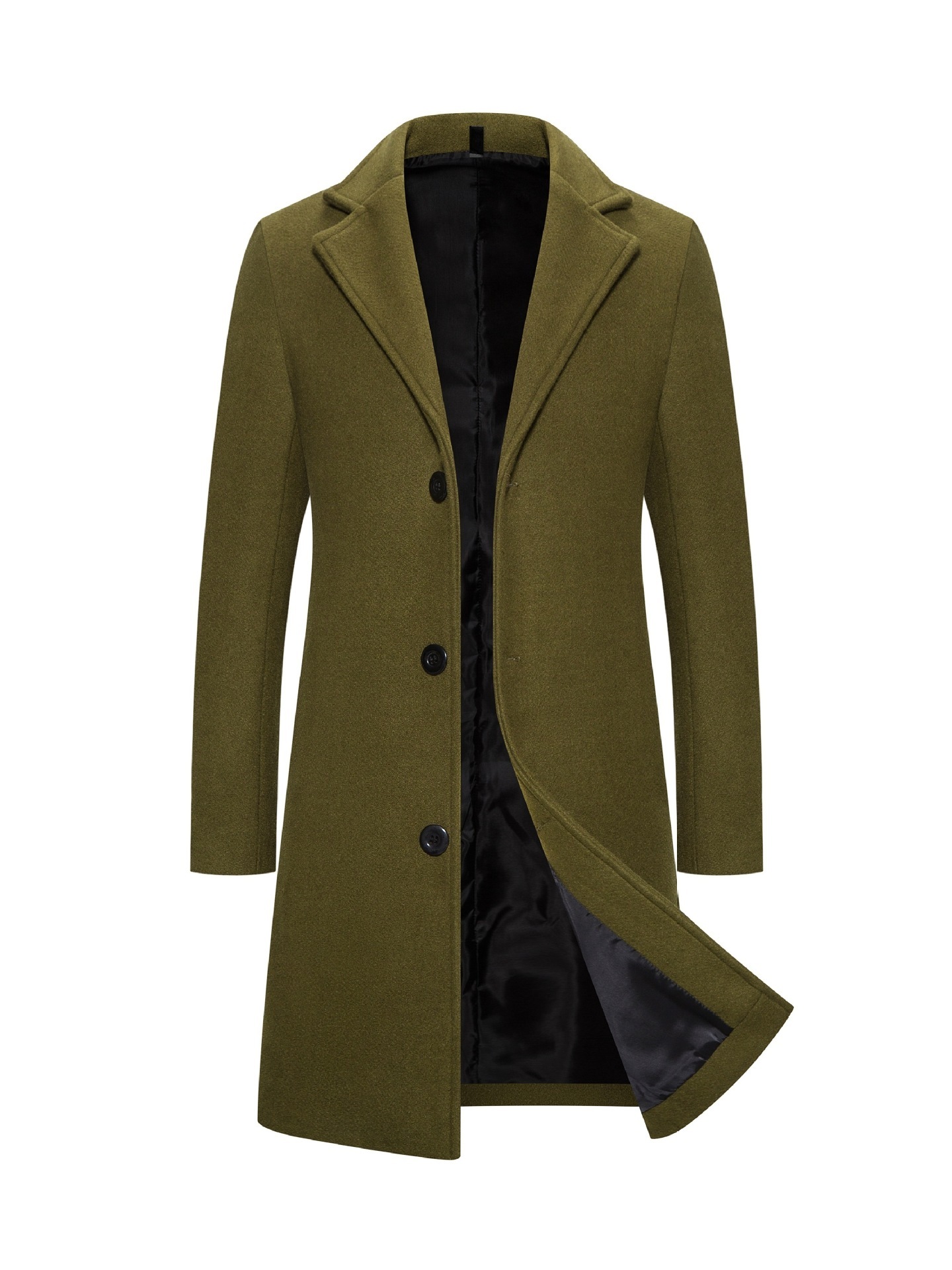 Woolen Plus Size Casual Style Coat - Image 8